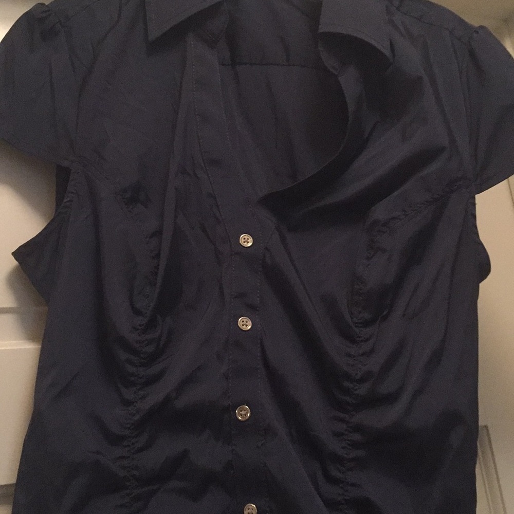 A beautiful navy blue blouse